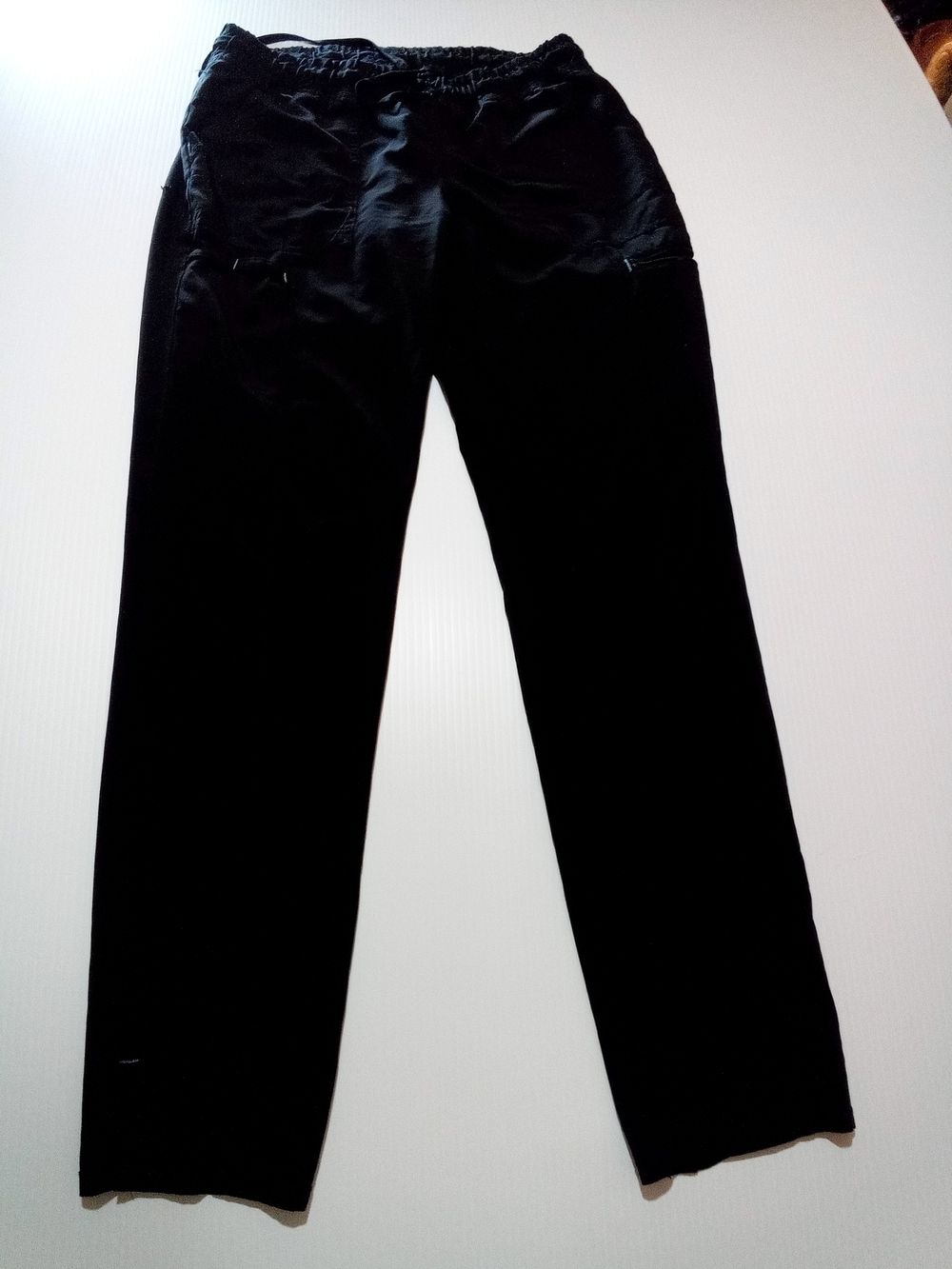 SCRUBSTAR Women's Black Jogger Pants Size L Drawstring Elastic Waist Pockets 017